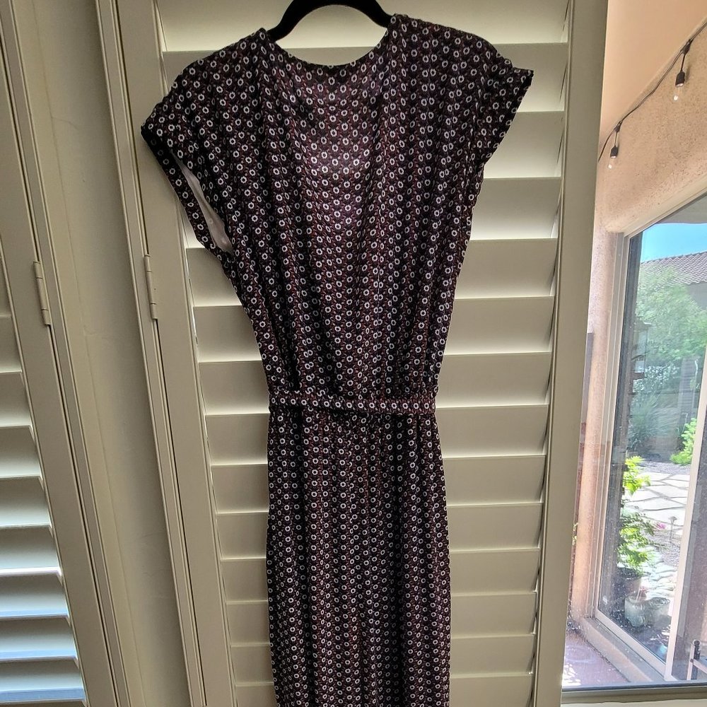 Express Maxi Tie Waist Print Dress Size M - Picture 3 of 4